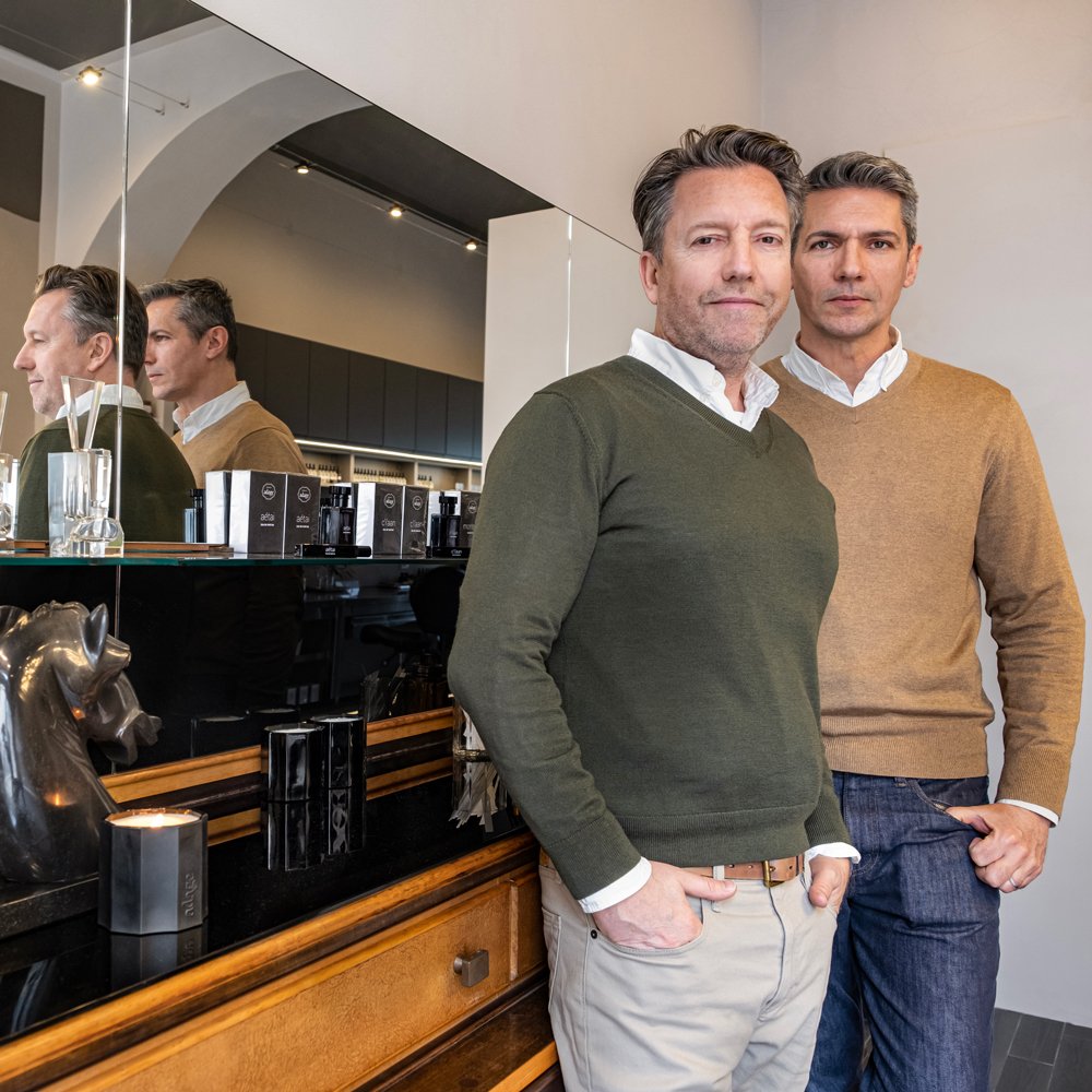 Christopher Draghi and Robert Dobay, founders of source adage fragrances