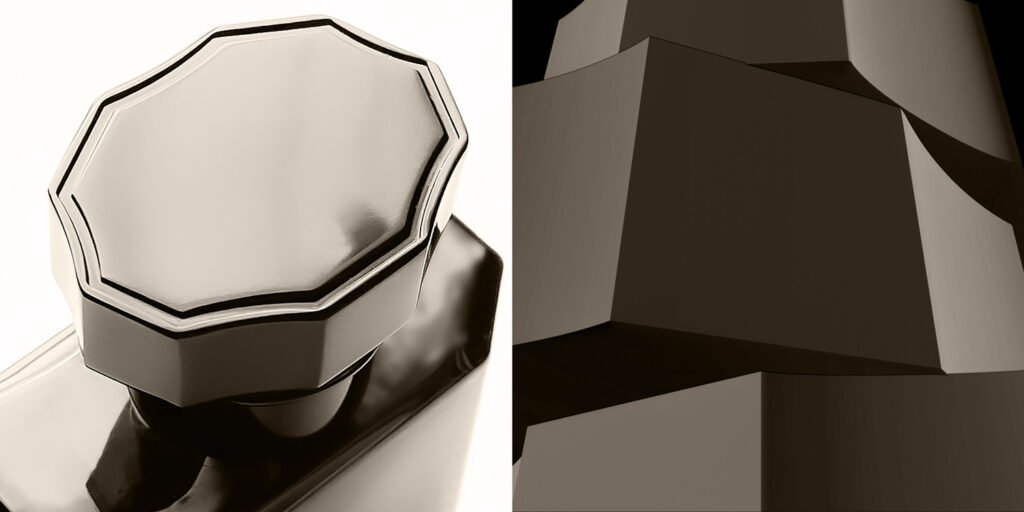 source adage fragrances perfume cap and mural design