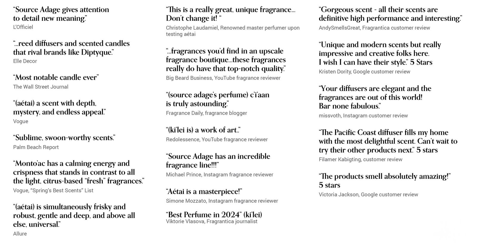 source adage in the press